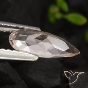 Morganita Rosa salmão Natural 0.78ct, Formato de pêra, VVS-VS