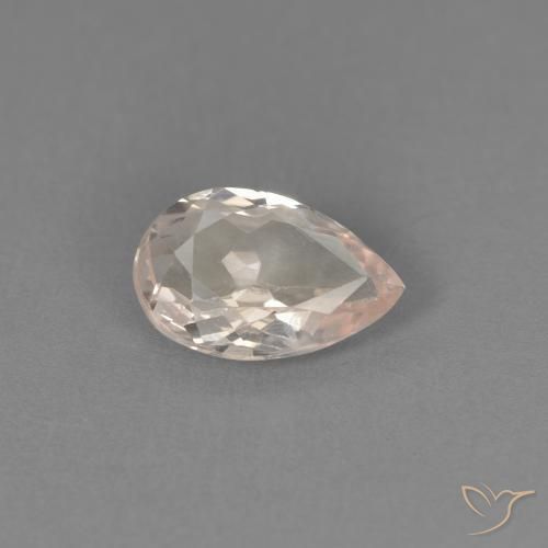 Morganita rosa médio Natural 0.70ct, Formato de pêra, VVS-VS
