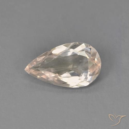 Morganita rosa médio Natural 0.67ct, Formato de pêra, VVS-VS