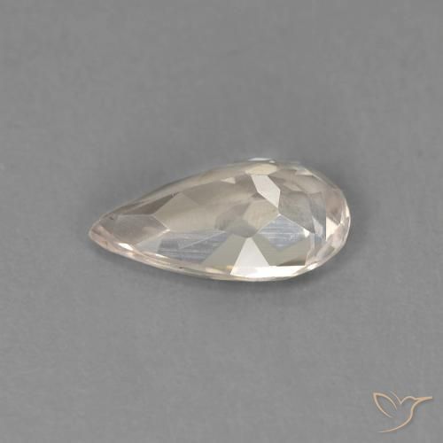 Morganita rosa médio Natural 0.67ct, Formato de pêra, VVS-VS