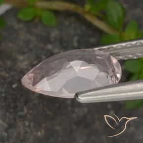 Morganita Rosa Flamingo Natural 0.99ct, Formato de pêra, VS