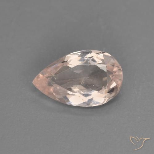 Morganita rosa médio Natural 0.72ct, Formato de pêra, VVS-VS