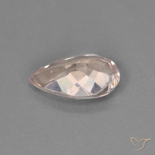 Morganita rosa médio Natural 0.72ct, Formato de pêra, VVS-VS
