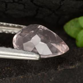 Morganita Luz rosa Natural 0.97ct, Formato de pêra, VVS-VS