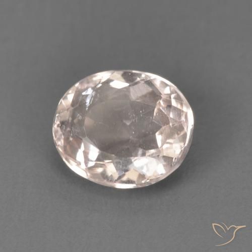 0.92ct Natural Rosa Flamingo Morganita, oval, VS