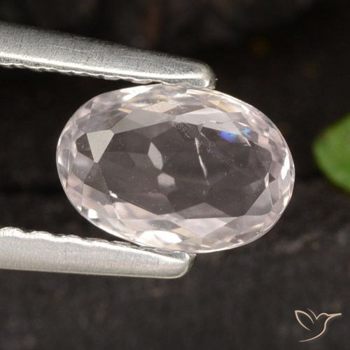 0.57ct Natural Rosa Flamingo Morganita, oval, VS-SI