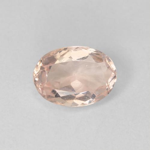 Morganita rosa natural 0,87ct, corte oval, VS