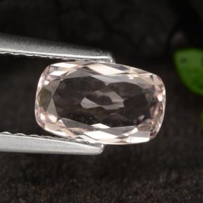 Morganita rosa natural 0,82ct, almofada cortada, VVS