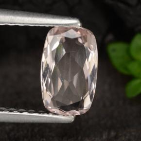 Morganita rosa natural 0,82ct, almofada cortada, VVS