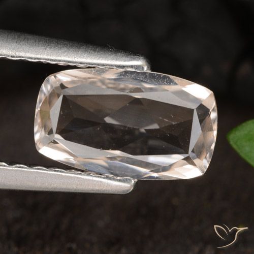 0.80ct Natural rosa médio Morganita, Almofada, VVS-VS