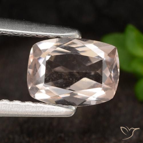 0.71ct Natural Rosa Médio Claro Morganita, Almofada, VVS-VS