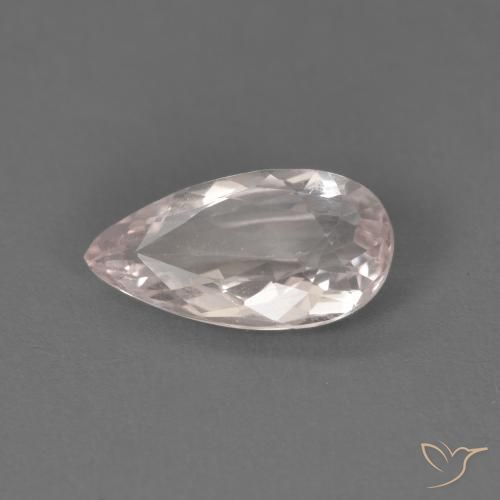 Morganita Luz rosa Natural 0.98ct, Formato de pêra, VVS-VS