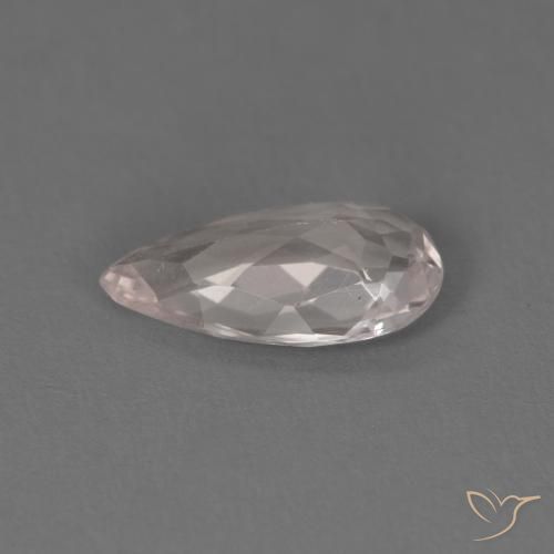 Morganita Luz rosa Natural 0.98ct, Formato de pêra, VVS-VS