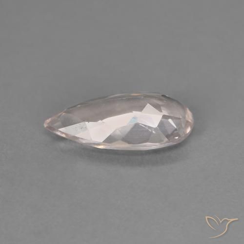 Morganita Rosa Flamingo Natural 0.97ct, Formato de pêra, VVS-VS