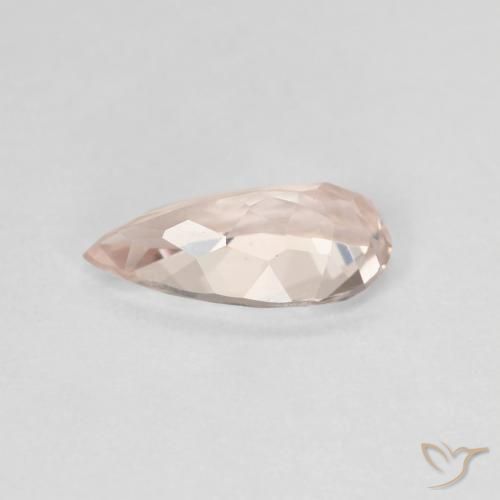 Morganita Rosa bem claro Natural 0.94ct, Formato de pêra, VVS-VS