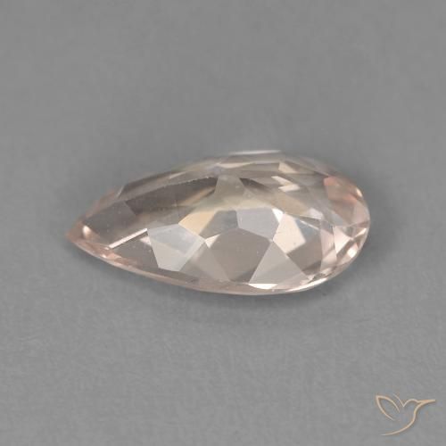 Morganita Rosa salmão Natural 0.93ct, Formato de pêra, VVS