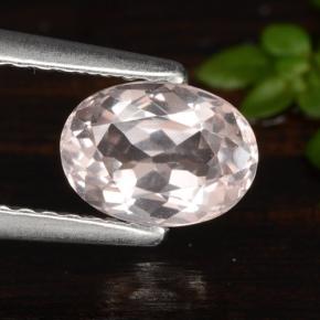 Morganita Luz rosa Natural 0.90ct, Corte Oval, VVS