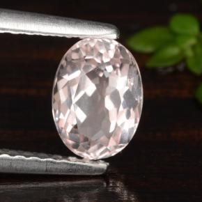 Morganita Luz rosa Natural 0.90ct, Corte Oval, VVS