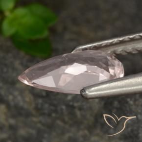 Morganita Luz rosa Natural 0.58ct, Formato de pêra, VVS-VS