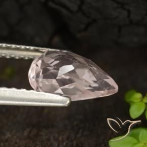 Morganita rosa médio Natural 0.99ct, Formato de pêra, VVS-VS
