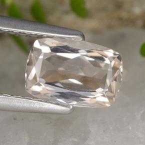 Morganita rosa natural 0,84ct, almofada cortada, VVS-VS