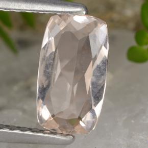 Morganita Rosa bem claro Natural 0.95ct, Almofada cortada, VVS-VS