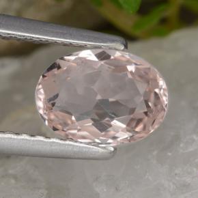 Morganita Luz rosa Natural 0.91ct, Corte Oval, VVS-VS