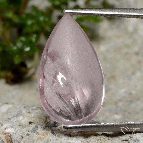5.49ct Natural Rosa Claro Rosa Morganita, Formato de pêra, Transparente