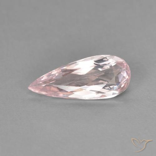 Morganita Luz rosa Natural 1.02ct, Formato de pêra, VVS-VS
