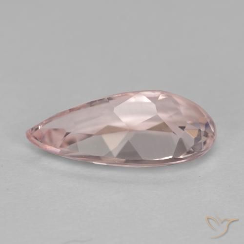 Morganita Rosa Flamingo Natural 1.09ct, Formato de pêra, VVS