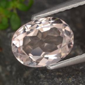 Morganita rosa natural 1,05ct, corte oval, VVS-VS