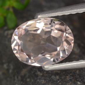 Morganita rosa natural 1,05ct, corte oval, VVS-VS