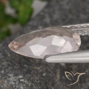 Morganita Rosa Flamingo Natural 1.22ct, Formato de pêra, VVS-VS