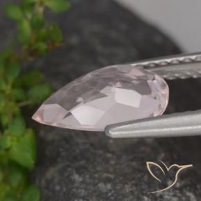 Morganita rosa rosa Natural 1.16ct, Formato de pêra, VVS-VS