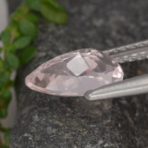 Morganita rosa natural 1,13ct, formato de pêra, VVS-VS