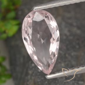 Morganita Luz rosa Natural 1.18ct, Formato de pêra, VVS