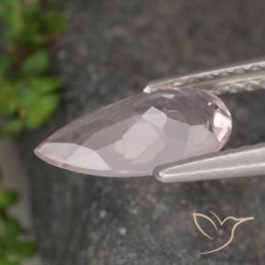 Morganita Luz rosa Natural 1.18ct, Formato de pêra, VVS