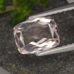 Morganita rosa natural 1,10ct, almofada cortada, VS