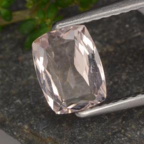 Morganita rosa natural 1,10ct, almofada cortada, VS