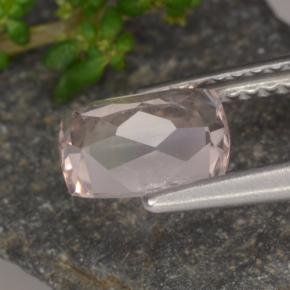 Morganita rosa natural 1,10ct, almofada cortada, VS