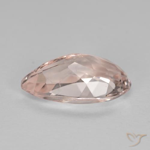 Morganita Rosa Flamingo Natural 1.16ct, Formato de pêra, VS