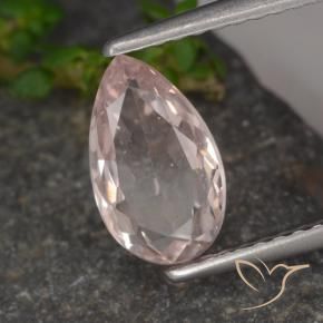Morganita Luz rosa Natural 1.02ct, Formato de pêra, VS