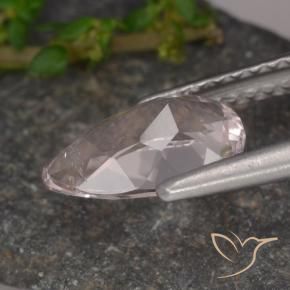 Morganita Rosa Flamingo Natural 1.14ct, Formato de pêra, VVS-VS