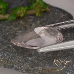 Morganita Rosa Flamingo Natural 1.15ct, Formato de pêra, VVS-VS