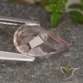 Morganita Luz rosa Natural 1.01ct, Formato de pêra, VS