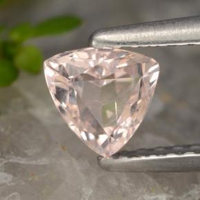 Morganita rosa natural 0,50ct, trillion, VVS-VS