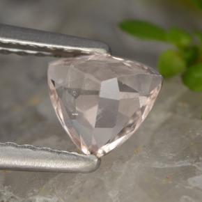 Morganita rosa natural 0,50ct, trillion, VVS-VS