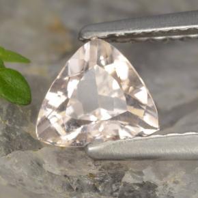 Morganita rosa natural 0,56ct, trillion, VS
