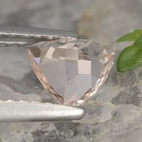 Morganita rosa natural 0,56ct, trillion, VS