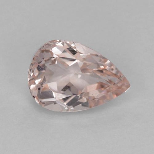 Morganita rosa natural 0,57ct, formato de pêra, VVS